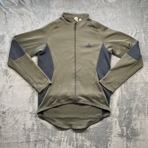 Adidas ClimaWarm Men's Olive Green Athletic Track Jacket Full Zip Pockets XL